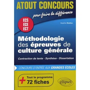 Ellipses Méthodologie des épreuves de culture générale - Contraction d... pas cher