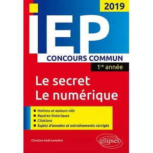 Ellipses Concours Commun Iep 1re Année - Synthèse Sur Les Deux Thèmes pas cher
