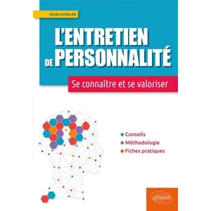 Ellipses L'entretien De Personnalité - Se Connaître Et Se Valoriser pas cher