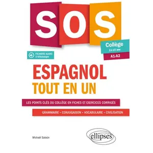 Ellipses Espagnol Tout En Un - Collège 11-15 Ans A1-A2 pas cher