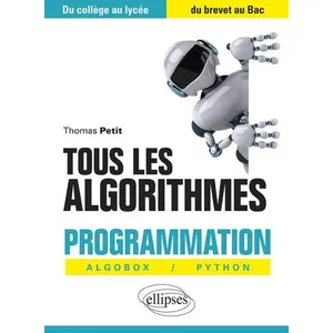 Comparateur de prix : Ellipses Tous les algorithmes - Programmation avec Algobox et Python -...