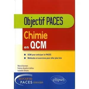 Ellipses Chimie En Qcm - Objectif Paces pas cher