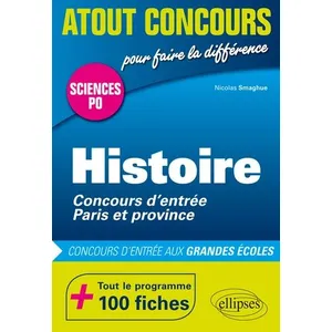 Ellipses Histoire Sciences Po - Concours D'entrée Paris Et Province pas cher