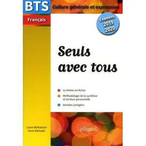 Comparateur de prix : Ellipses Bts Français - Seuls Avec Tous - Epreuve De Culture Générale Et Expression