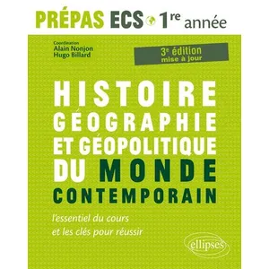 Ellipses Histoire, Géographie, Géopolitique du monde contemporain l ... pas cher