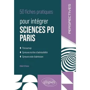 Comparateur de prix : Ellipses 50 fiches pratiques pour intégrer Sciences Po Paris