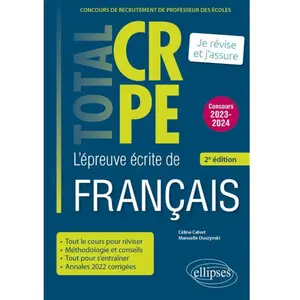 Ellipses L?Épreuve Écrite De Français pas cher