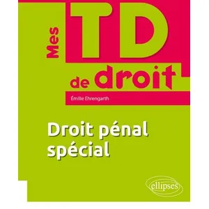 Ellipses Droit pénal spécial pas cher