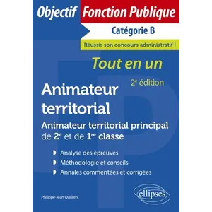 Ellipses Animateur territorial - Animateur territorial principal de 2e et de 1re classe pas cher