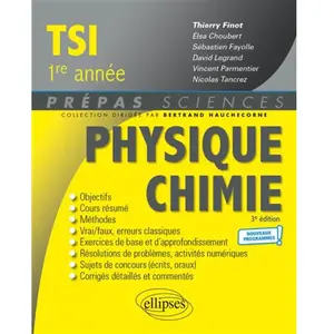 Ellipses Physique-Chimie TSI1 - Programme 2021 pas cher