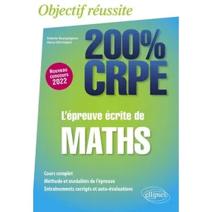 Ellipses L'épreuve Écrite De Maths pas cher