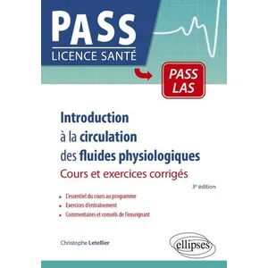 Ellipses Introduction à la circulation des fluides physiologiques - Co... pas cher