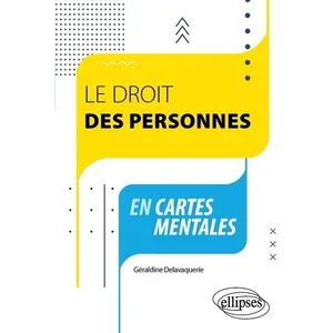 Ellipses Le droit des personnes en cartes mentales pas cher