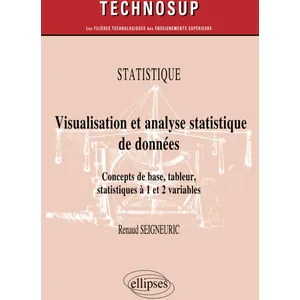 Ellipses Visualisation et analyse statistique de données: Concepts de base, tableur, statistiques à 1 et 2 variables pas cher
