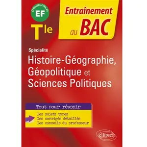 Ellipses Spécialité Histoire-géographie, géopolitique et sciences poli... pas cher