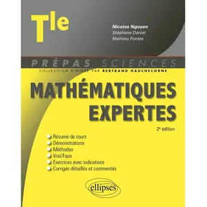 Ellipses Mathématiques expertes Tle pas cher