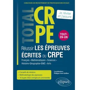Ellipses Réussir Les Épreuves Écrites Du Crpe - Tout-En-Un pas cher