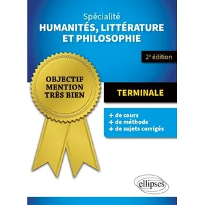 Ellipses Spécialité Humanités, Littérature Et Philosophie Tle pas cher