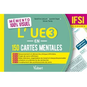 Vuibert L?Ue 3 En 150 Cartes Mentales - Ifsi Semestres 1, 2, 3, 4, 5 Et 6 pas cher