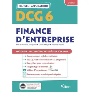 Vuibert Finance d'entreprise DCG 6: Maîtriser les compétences et réussir l'examen pas cher