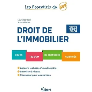 Vuibert Droit de l’immobilier: Cours - QCM - Exercices - Corrigés pas cher