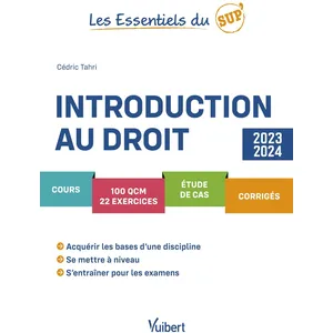 Comparateur de prix : Vuibert Introduction au droit: Cours - QCM - Exercices - Étude de cas - Corrigés - Méthodologie