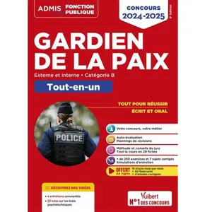 Vuibert Gardien De La Paix - Externe Et Interne - Catégorie B pas cher