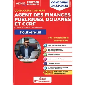 Vuibert Concours commun Agent des finances publiques, douanes et CCRF ... pas cher