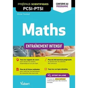 Vuibert Maths Pcsi-Ptsi - Entraînement Intensif