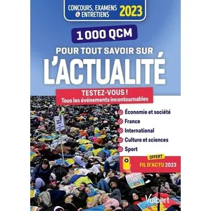 Vuibert 1000 QCM pour tout savoir sur l'actualité: Testez-vous ! Tous les événements incontournables pas cher