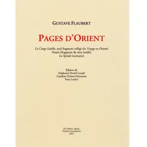 Pages D'orient - La Cange (Inédit, Seul Fragment Rédigé Du Voyage En Orient) Noura (Fragment De Récit Inédit) La Spirale (Scénario) pas cher