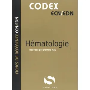 S-Editions Codex Hématologie pas cher