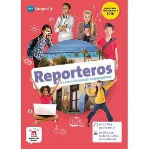 Maison Des Langues Espagnol 4e A1/A2 Reporteros - (1dvd + 1 Cd Audio)Vendu parrakuten