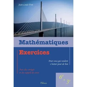 Clovis Mathématiques, Exercices Pour Ceux Qui Veulent S?Initier Pour De Bon pas cher