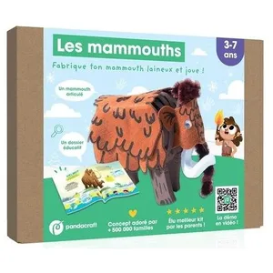 Pandacraft Les Mammouths - Créé Ton Mammouth Laineux Et Joue ! pas cher