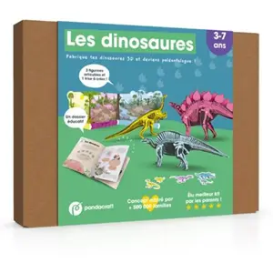 PANDACRAFT Les dinosaures - Kit ludo-éducatif 3-7 ans pas cher