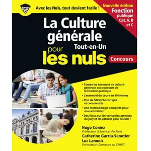 ISBN First La culture générale tout en un pour les nuls. Concours fonction publique pas cher