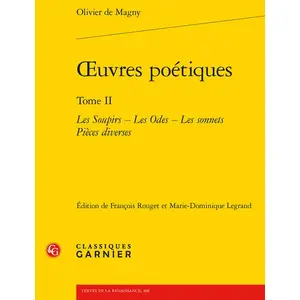 Classiques Garnier Oeuvres poétiques pas cher