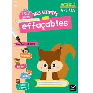 Hatier Mes activités effaçables Moyenne Section: 1, 2, 3 Jouons ! pas cher