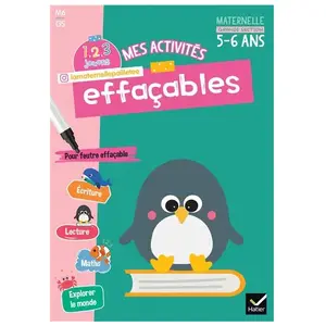 Hatier Mes activités effaçables Grande Section: 1, 2, 3 Jouons ! pas cher