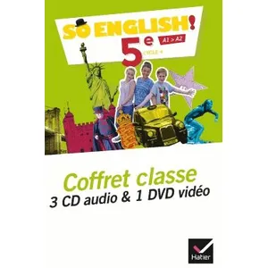 Hatier Anglais 5e So English! - (1dvd + 1 Cd Audio) pas cher