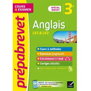 Hatier Anglais 3e Spécial Brevet pas cher
