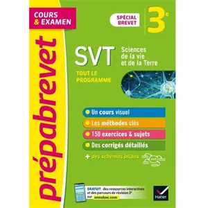 Hatier Svt 3e Spécial Brevet - Tout Le Programme pas cher