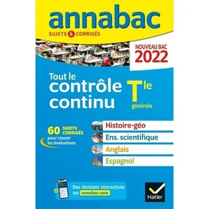 Hatier Tout Le Contrôle Continu Tle Générale - Sujets & Corrigés pas cher