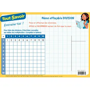 Comparateur de prix : Hatier Mémo Effaçable Division Cm1-Cm2