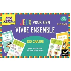 Jeux Pour Bien Vivre Ensemble Cm1 Cm2 9-11 Ans - 120 Cartes Pour Appre... pas cher