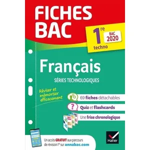 Hatier Français Séries Technologique 1re pas cher