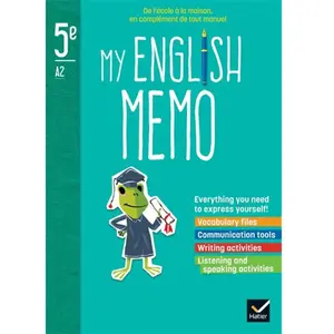 Comparateur de prix : Hatier My English Memo - Anglais 5e