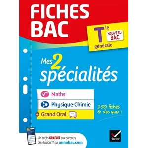 Hatier Mes 2 Spécialités Tle Générale : Maths, Physique-Chimie & Grand Oral pas cher