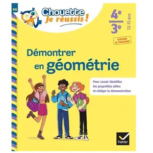Hatier Démontrer en géométrie 4e, 3e: cahier de soutien en maths (collège): 88 pas cher